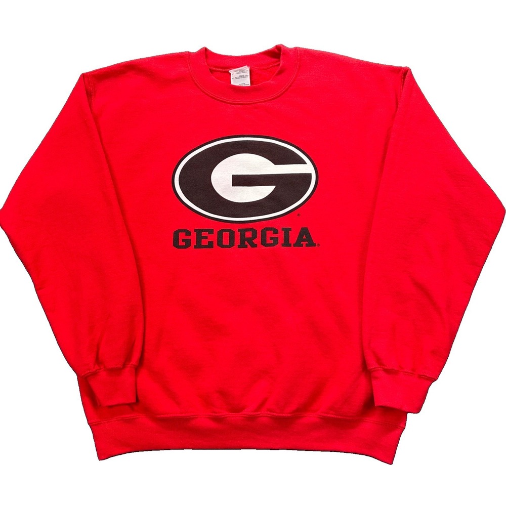 vintage university of georgia bulldogs Sweatshirt Size Medium red crewneck Y2K